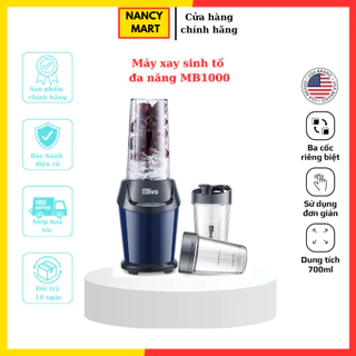 Máy xay sinh tố Olivo MB1000-3 cốc xay-thể tích 500 và 700ml-công suất 1000w-cối xay khô thuỷ tinh