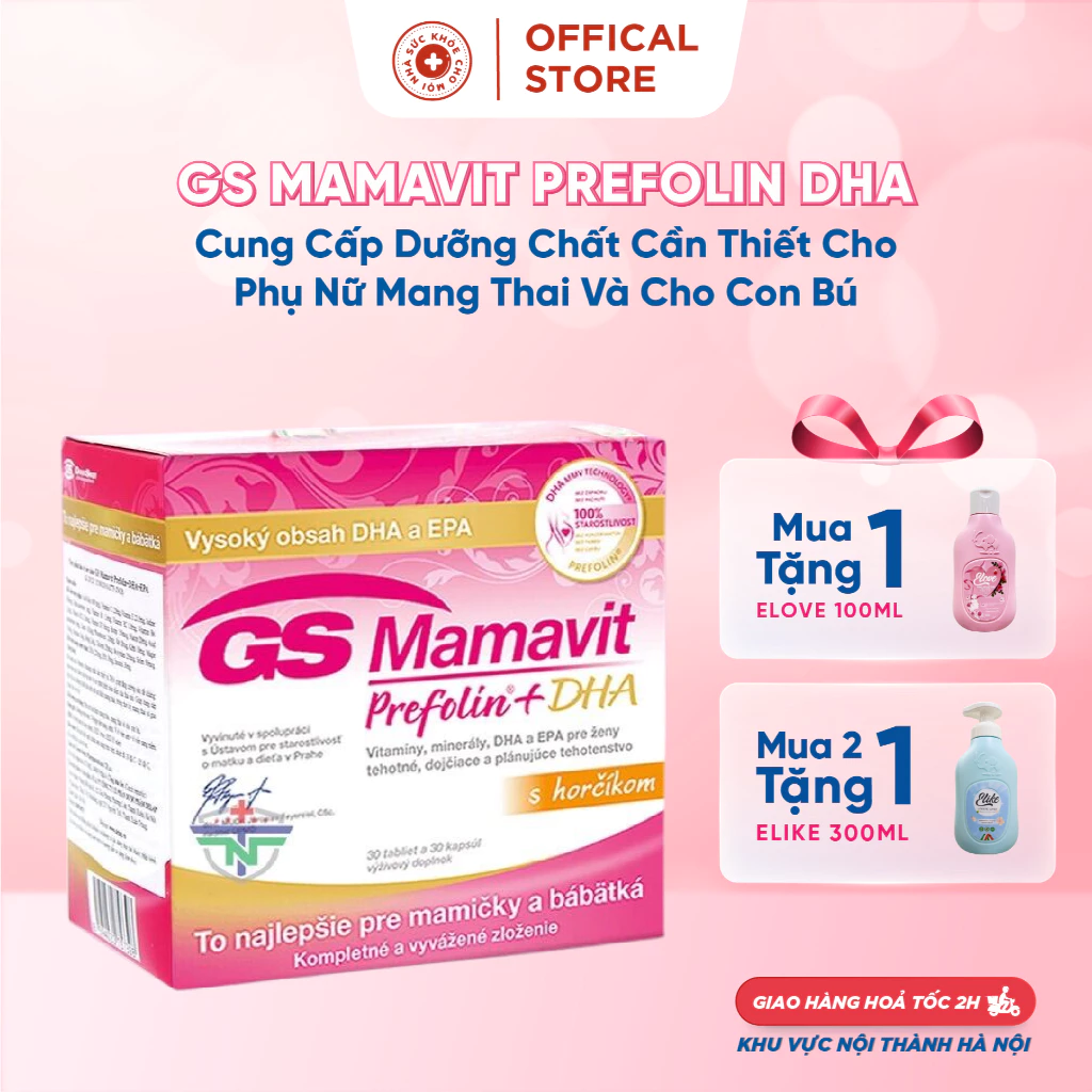 MGG.GS Mamavit Prefolin Prefolin bổ sung DHA, EPA cung cấp dưỡng chất cho phụ nữ mang thai và cho con bú