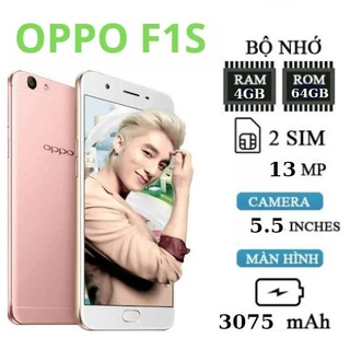 điện thoại Oppo F1s RAM 4GB bộ nhớ 64GB - Màn hình 5.5 inches Camera trước: 8MP, Camera sau: 13MP - Pin 3075 mAh