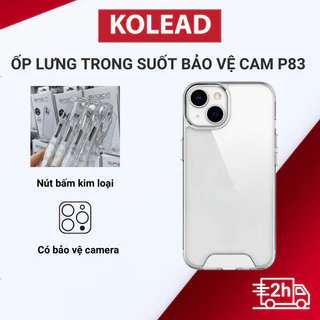 [ HOT ] Ốp lưng điện thoại trong suốt bảo vệ camera chống ố KOLEA P83 cho các dòng iphone XR XSM 11 12 13 14 14