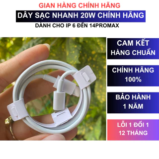 Dây Sạc nhanh 20w, Cáp Sạc nhanh 20w Dành Cho  Điện Thoại các dòng 7 đến 15promax BH 1 năm chính hăng - KOKO