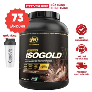 Sữa Tăng Cơ PVL ISO Gold Premium Isolate 100% Whey Protein 5Lbs ( 73 Lần Dùng) | Nhập Khẩu Canada