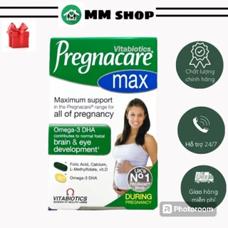 Vitamin bầu pregnacare max hàm lượng cao,vitamin tổng hợp giúp mẹ bé thai kỳ khoẻ mạnh hộp 84 viên