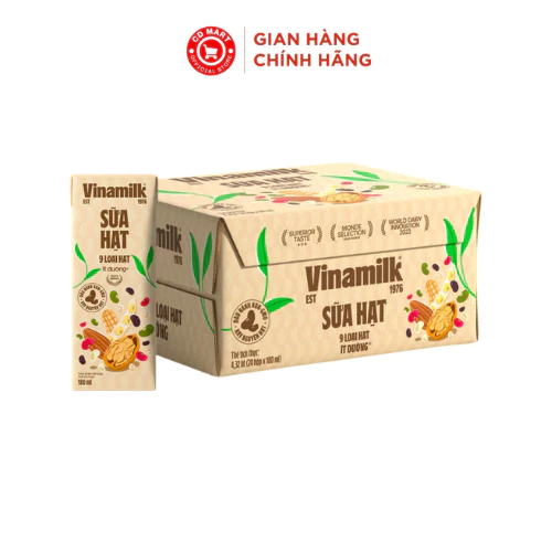 Thùng 24 hộp sữa 9 loại hạt Vinamilk Super Nut 180ml (giá đã giảm ko bao gồm quà tặng)