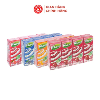 Lốc 4 hộp Sữa Chua Lên Men Tự Nhiên Yomost Dâu/Cam/Hương Lựu/Bạc Hà-Việt Quất (170ml/Hộp)