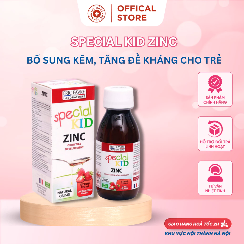 Special Kid Zinc,Bổ Sung Kẽm Tăng Cường Sức Đề Kháng Cho Bé.Hỗ Trợ Ổn Định Đường Tiêu Hóa