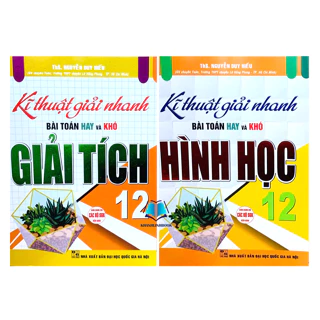 Sách - Combo Kĩ Thuật Giải Nhanh Bài Toán Hay Và Khó Giải Tích + Hình Học 12