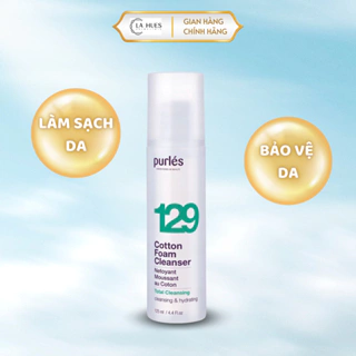 Sữa rửa mặt Purles 129 giúp làm sạch và tẩy trang da nhạy cảm, giữ ẩm và bảo vệ da và làm trắng da