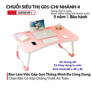 Bàn Học Gấp Gọn Bàn Học Làm Việc Tiện Ích Chân Bàn Có Xốp Chống Trượt An Toàn Thiết Kế Đơn Giản Nhiều Màu Sắc