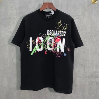 Áo phông nam DSQ2 ICON họa tiết vẩy sơn-áo DSQUARED2 chất cotton