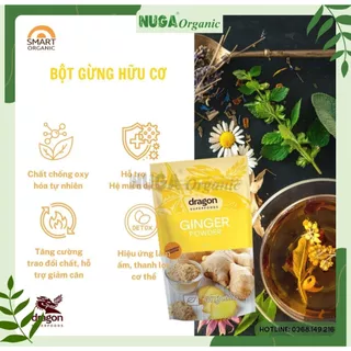 Bột gừng hữu cơ (Organic Ginger Powder) - Dragon Superfoods - 200g