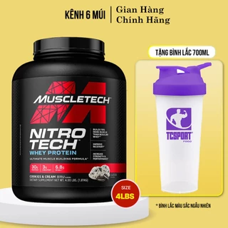 Sữa Tăng Cơ Nitro Tech Size 4lbs (1.8kg) - Hàng chính hãng Muscletech - Nhiều Hương Vị