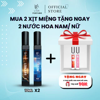 [DEAL ĐỘC QUYỀN] MUA 2 XỊT MIỆNG TẶNG 2 NƯỚC HOA NAM,NỮ - Cải Thiện Hôi Miệng Nhanh Chóng - Tự Tin Giao Tiếp