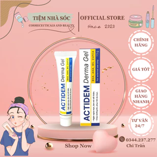 Gel giảm mụn, dưỡng ẩm da ACTIDEM Derma Gel 18gr / E’zanic 15g