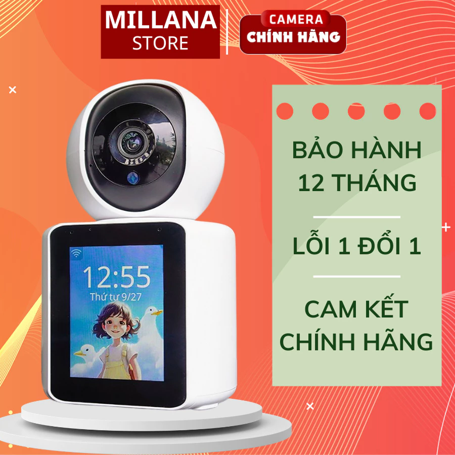 Camera Wifi IMCAM TÍCH HỢP MÀN HÌNH LỚN - Gọi điện VIDEO CALL trực tiếp, SIÊU TIỆN DỤNG ( 2 IN 1 )- Siêu nét 2K BH