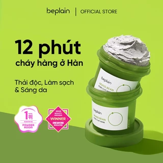 Mặt nạ đất sét BEPLAIN X LeoJ từ đậu xanh se khít lỗ chân lông giảm mụn đầu đen 120ml