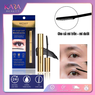 Mascara Browit Nongchat Thái Lan Chuyên Makeup Cong Dài Dày Mi, Chống Nước, Chống Lem, Lâu Trôi 5,5g