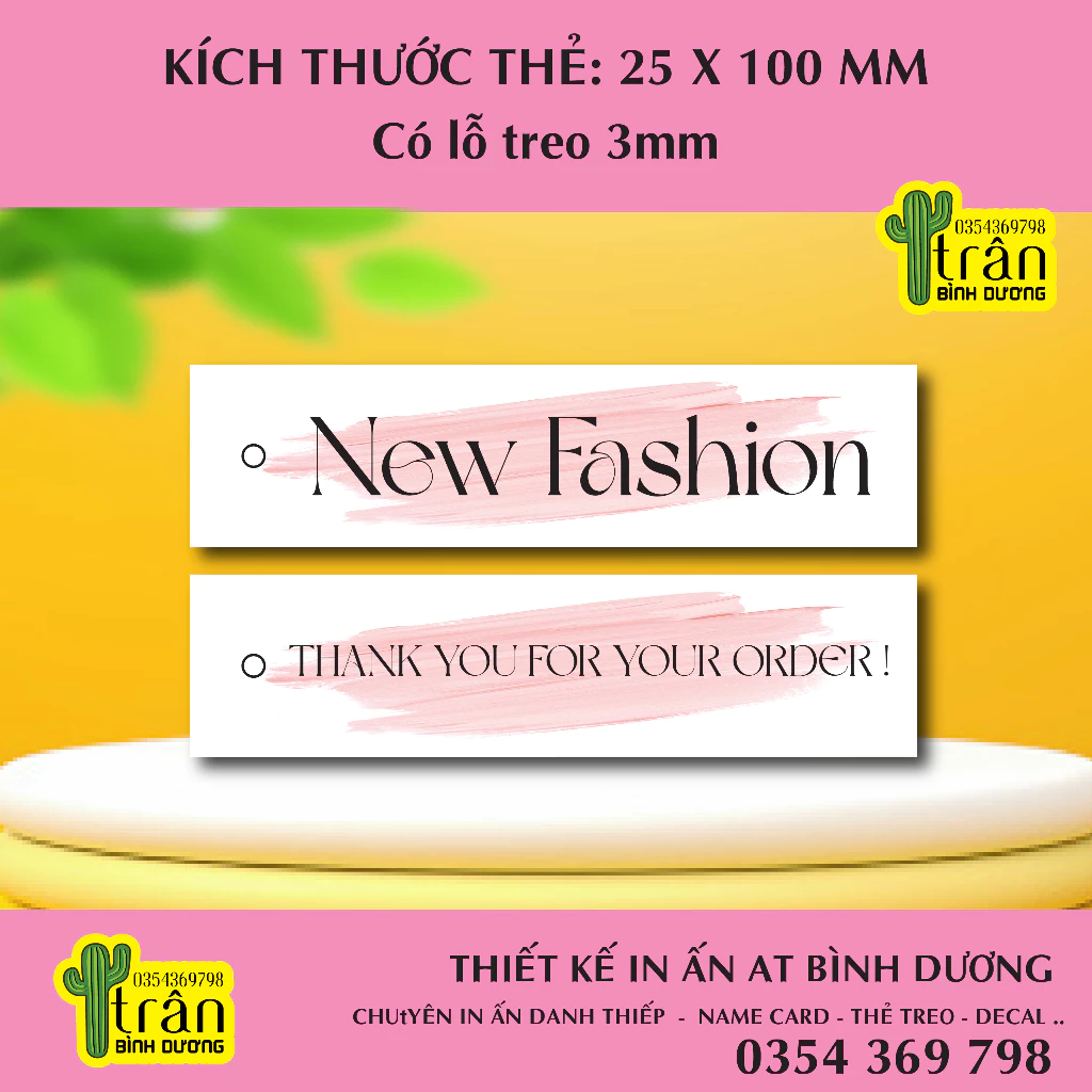 500 Thẻ treo quần áo thời trang fashion