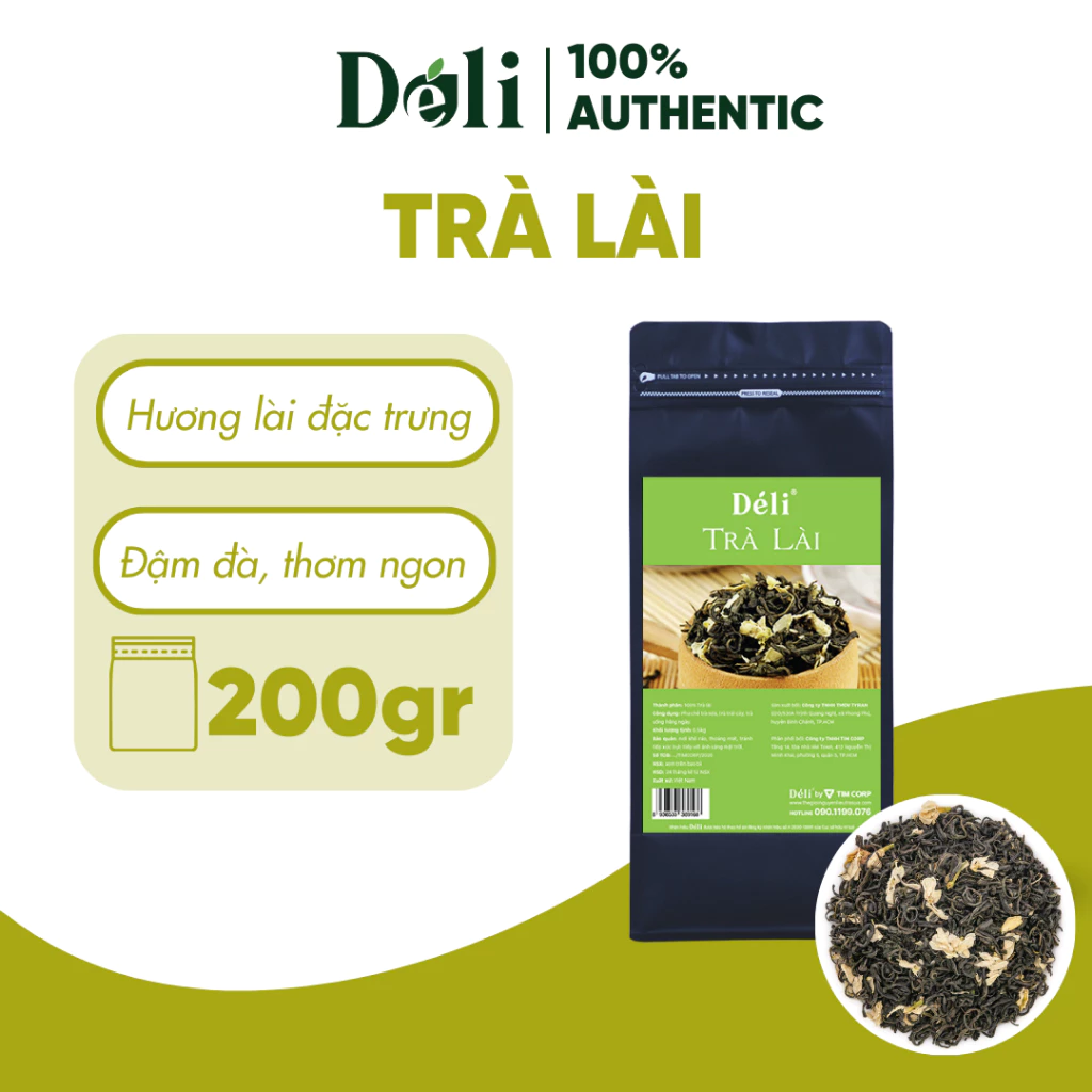 Trà lài Déli - 200gr - chuyên dùng pha chế trà sữa, trà trái cây.