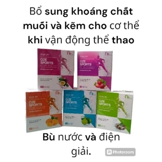 Bổ sung khoáng chất OZE SPORTS Drink powder hộp 30 gói ×4g bù nước và cân bằng điện giải