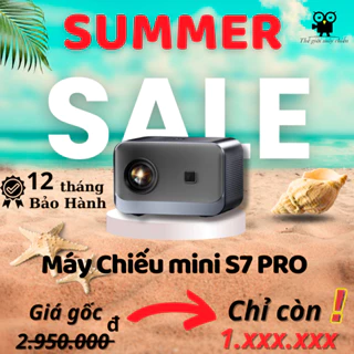 [S7 PRO] Máy Chiếu Mini HD, Hỗ Trợ Full HD, Hệ Điều Hành Android 12, Lấy Nét Thông Minh, Projector