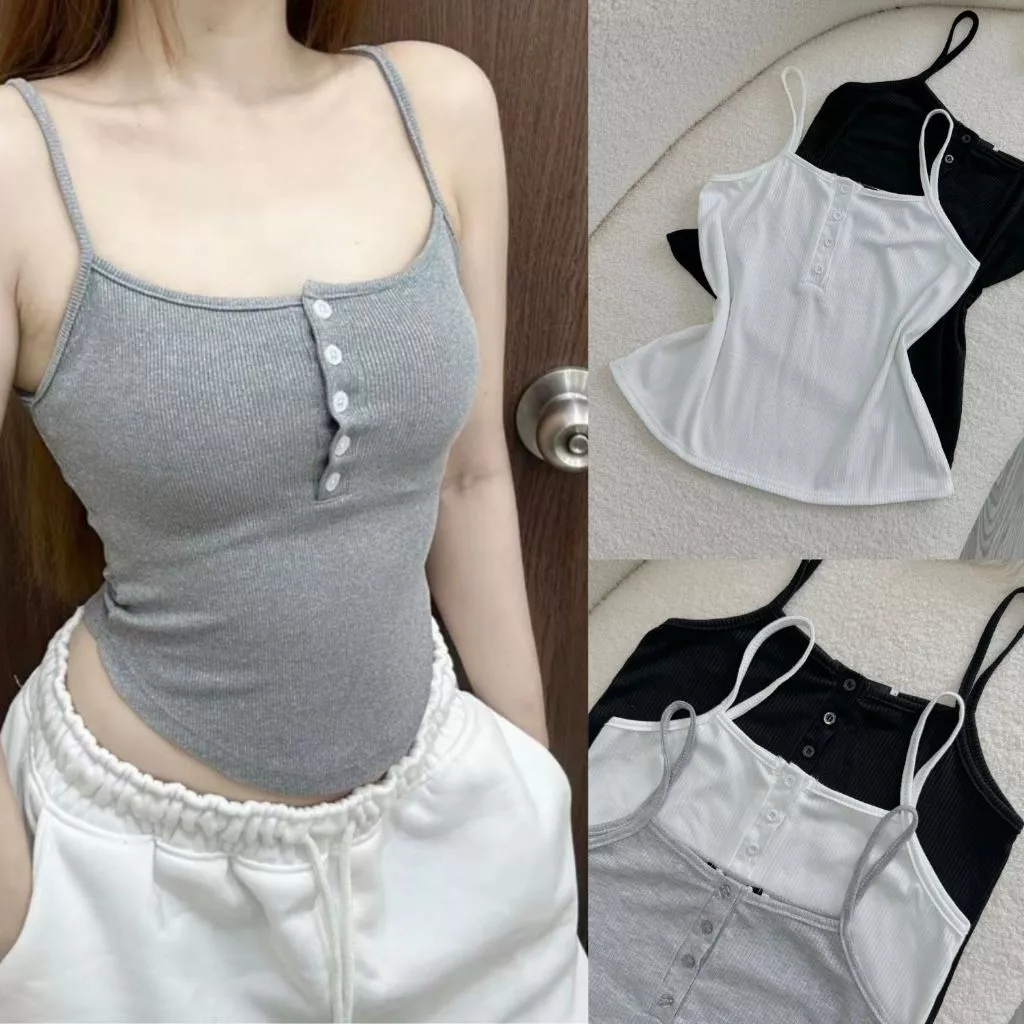 Áo hai dây bigsize nữ 50-95kg thời trang cài nút chất vải thun gân mềm mịn co giãn mặc thoáng mát G171