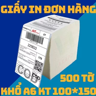 [CHÍNH HÃNG] Giấy In Nhiệt Đơn Hàng 100x150 , GIẤY IN TEM A6 Hàng chính hãng NAKAPOS