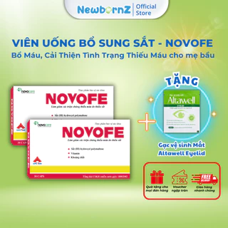 Viên uống bổ sung sắt Novofe - Giúp giảm các triệu chứng thiếu máu do thiếu sắt, cung cấp acid folic cho mẹ bầu Novocare