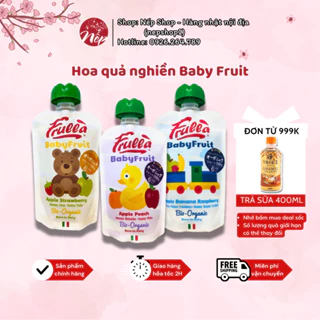 Hoa quả Nghiền BABY FRUIT gói 100gr cho bé từ 6 tháng tuổi nguyên liệu được làm từ 100% trái cây