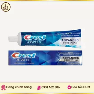 Kem đánh răng làm trắng răng Crest 3D White Advanced Whitening 147g của Mỹ