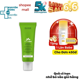 Kem dưỡng phục hồi da sau treatment, thấm siêu nhanh Babe Stop Akn Repairing Moisturiser 50ml