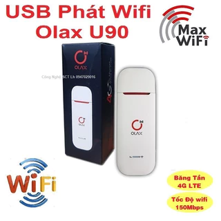 Usb Phát Wifi 4G Olax phát wifi từ sim 4G Olax U90 Tốc độ cao 150MBPS - Bảo Hành 3 Tháng Lỗi 1 ĐỔi 1