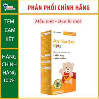 An Hầu Đan Kids giúp trẻ giảm ho khan, ho kéo dài, đau họng - Combo 6 tặng ngay 1 hộp -  Hộp 10 gói - NT Gia Hân