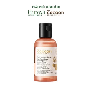 Nước sen Hậu Giang Cocoon TRIALSIZE toner phục hồi cấp ẩm và làm dịu da 50ml - HUNOXA