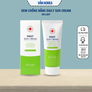 Kem Chống Nắng Daily Sun Cream SPF 50+/PA ++++ Nâng Tone Dưỡng Trắng Chống Lão Hóa Tuýp 60ml