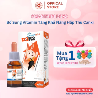 AFF.Hỗ trợ bổ sung canxi, vitamin D3K2 giúp xương răng chắc khỏe và phát triển chiều cao Smartbibi D3K2