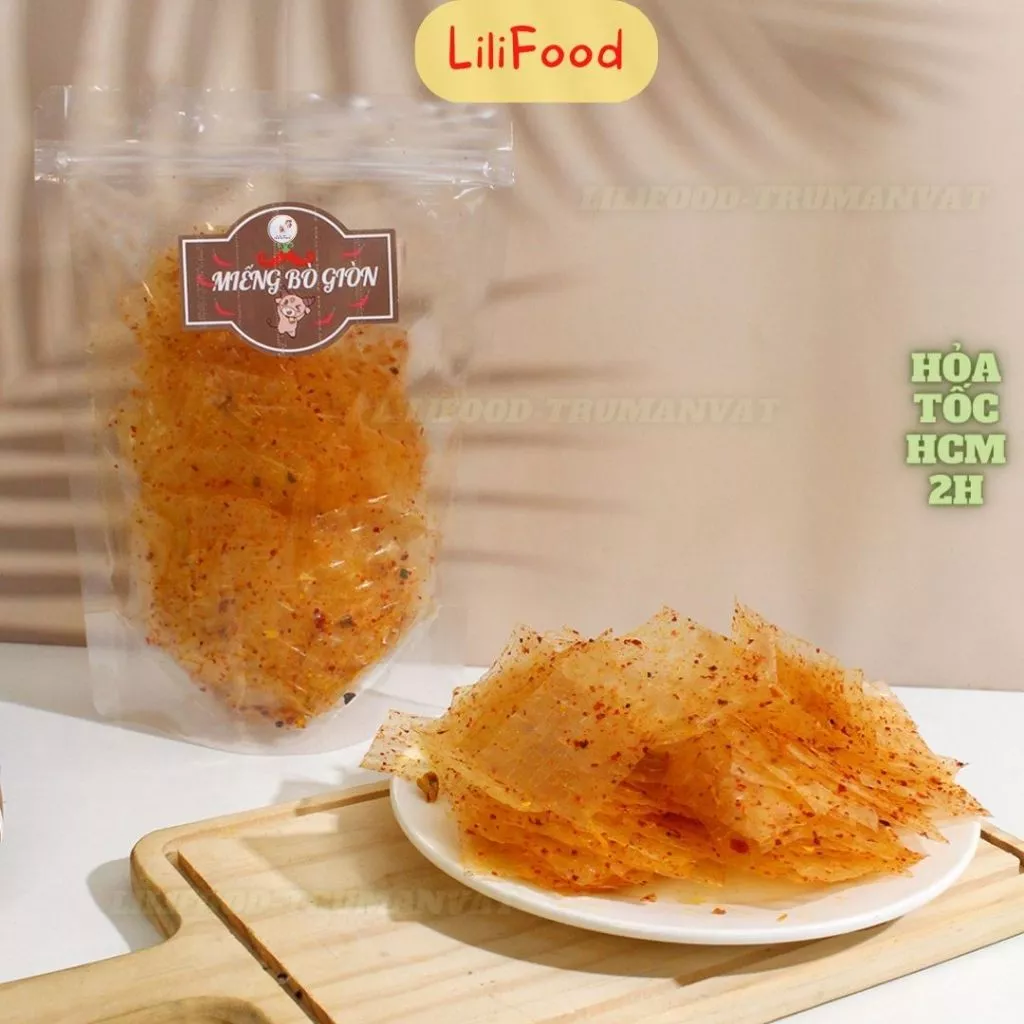 Bánh Tráng Tây Ninh- Bánh Tráng Miếng/Sợi Bò Cay Siêu Ngon - Lilifood Trùm Ăn Vặt