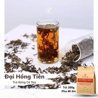 Đại Hồng Tiên - Trà Rừng Cổ Thụ Thiện Tài Trà Cổ Thụ Hà Giang Loại Nguyên Búp Túi 200garm