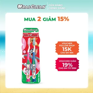 Set 2 bàn chải đánh răng trẻ em Oral-Clean Crazy Kids Soft