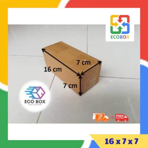 ECOBOX - 16x7x7 COMBO 100 Hộp Carton Đóng Hàng