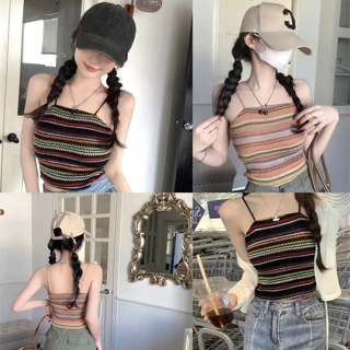 Áo 2 dây dáng ngắn croptop họa tiết thổ cẩm chất lụa có mút mịn màng. Bra nữ thổ cẩm croptop