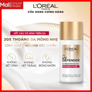 Kem chống nắng x20 thoáng da mỏng nhẹ L'Oreal Paris UV Defender Serum 50ml SPF 50++