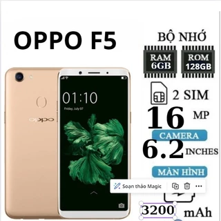 điện thoại Oppo F5 ram 6G/128G, Camera siêu nét, Chiến Game siêu mượt, Bảo hành 12 tháng