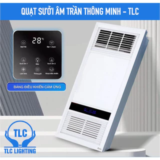 Quạt sưởi âm trần phòng tắm KAW-TLC tích hợp đèn LED đa chức năng Sưởi ấm, Thông gió, Quạt mát, Hút ẩm, Chiếu sáng