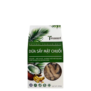 Dừa sấy mật chuối Tabai An Hòa hộp 200gram - Hạt dinh dưỡng TiniSeed