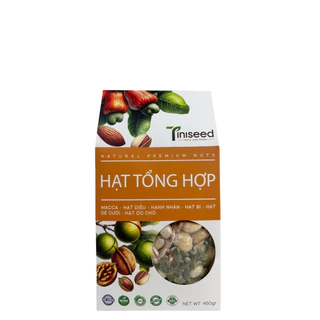 Hạt mix tổng hợp 6 vị hộp 450gr - Hạt dinh dưỡng TiniSeed