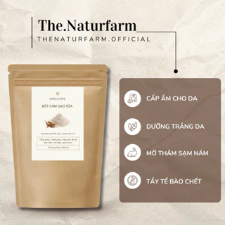 Bột cám gạo sữa nguyên chất Naturfarm [ 100GR ] Trắng da, giảm mụn, mờ thâm sạm