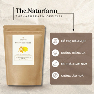 Tinh bột nghệ nguyên chất Naturfarm [ 100gr ] trắng da, giảm mụn, mờ thâm nám, hỗ trợ tiêu hoá