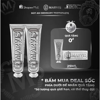 Combo 2 Kem đánh răng Marvis Whitening Mint 85ml