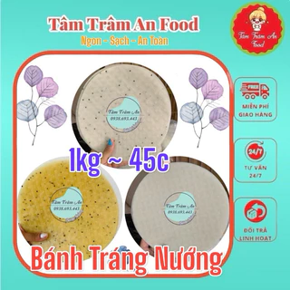 1kg bánh tráng nướng trắng~45 chiếc bánh tráng- vỏ bánh tráng nướng đà lạt